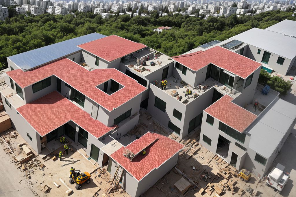 תמונה זו נוצרה על ידי NOVITA בינה מלאכותית יריעות איטום,בידוד תרמי לגג רעפים,צמנטבורד